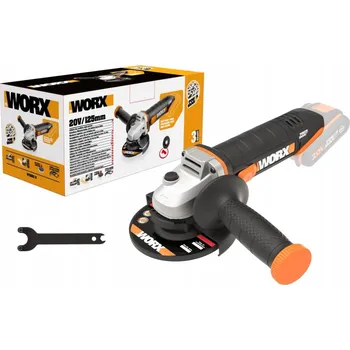 úhlová bruska Úhlová bruska Worx 20V akumulátorová 125 mm 1,54 kg s akumulátorem