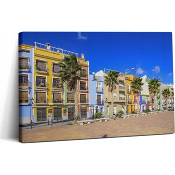 Obraz Obraz Canvas Do Domu Loft Dekorativní Město V Costa Blanca 30x20 cm