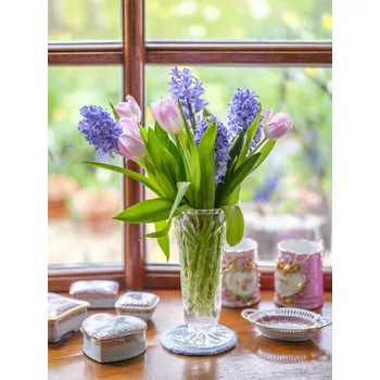 Obraz Plakát Váza s hyacintem a tulipány bez rámu 60 x 80 cm