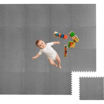 Hrací deka Měkké Puzzle pěnová podložka PRO DĚTI pohodlná silná na hraní 240x240cm