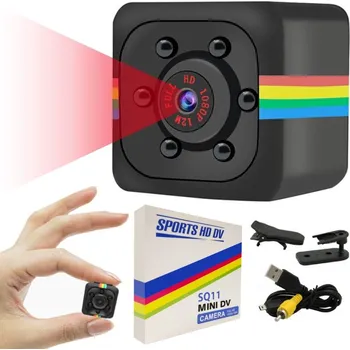 Zabezpečení domácnosti MINI KAMERA FULL HD SQ11 ŠPIONÁŽNÍ S DETEKCÍ POHYBU