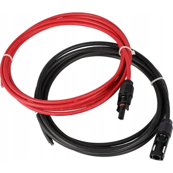 solární kabel Solární kabel EVALL 2x5m 4mm2 MC4 černý/červený