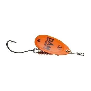 Umělá nástraha Dam třpytka Effzett Spinner With Single Hooks Sinking Orange - velikost 2 Hmotnost 4g
