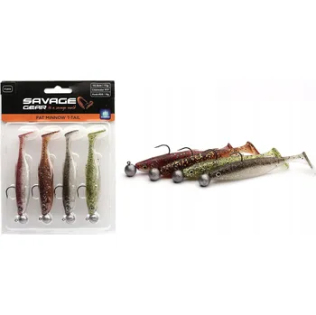 Umělá nástraha Nástraha Savage Gear Fat Minnow T-Tail RTF Potápivá Clearwater 13 cm