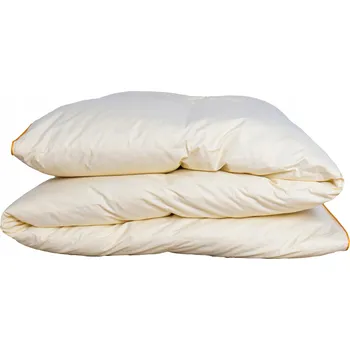 přikrývka PÉŘOVÁ PŘIKRÝVKA 200x220cm TEPLÁ 100% BAVLNA - ANTI-ALERGICKÁ