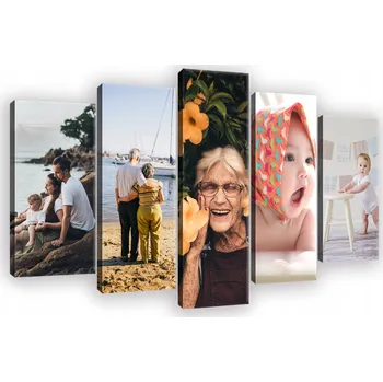 Obraz FOTOOBRAZ NA PLÁTNĚ 5 DÍLNÝ VAŠE FOTOGRAFIE 100x60