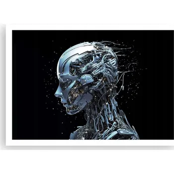 Obraz Plakát na zeď bez rámu 100x70 ai robot obraz plakáty do obývacího pokoje ložnice