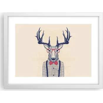 Obraz Obraz plakát v bílém rámu do obýváku 40x30 abstrakce foto na zeď