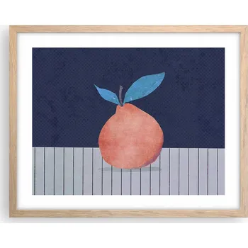 Obraz Obraz plakát na zeď v rámu světlý dub 50x40 ovoce foto plakáty do obýváku