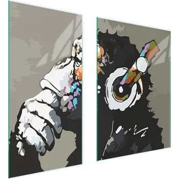 Kuchyňské prkénko Krájecí deska TMK ArtDeko sklo 2 ks