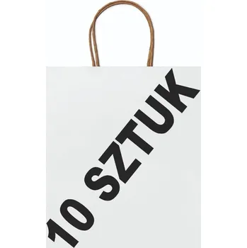 Obraz Černá papírová reklamní taška na dárek 40 cm / 12 cm / 32 cm, 25 kusů