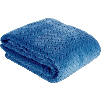 Prostěradlo Deka Eurofirany z mikrovlákna 150 cm x 200 cm modrá