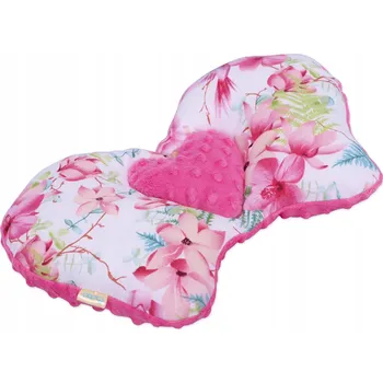 Polštář Protišokový Polštář Bobo s růžovým motýlem