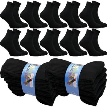 Pánské ponožky NIKO Ponožky PÁNSKÉ PONOŽKY černé FROTÉ ponožky s motivem bavlny, černé, velikost 44-46