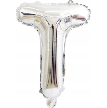Balónek Fóliový balónek Písmeno "T" stříbrný