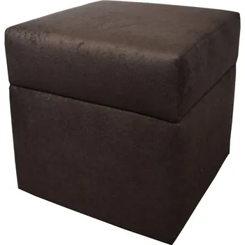 Taburet Taburet čalouněný Max Mebels hnědý