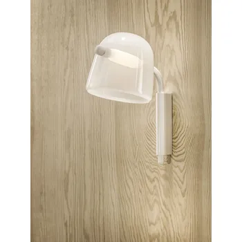 Nástěnná LED lampa Brokis Mona medium Wall PC970, 5000K Povrch Montury: kov - černý matný komaxit, Barva skla: Transparentní sklo, Povrch baldachýnu: kov - černý matný komaxit