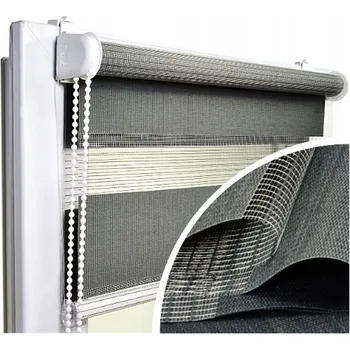 Roleta VOPPI ROLETA DEN A NOC 95x150 CM GRAFIT