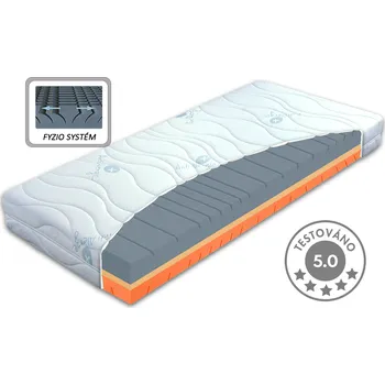 Středně tvrdá ortopedická matrace ERGOSTRETCH, 18cm, 130 kg