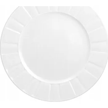 Talíř Dezertní talíř Ćmielów Oktawa Bílá 20,5 cm