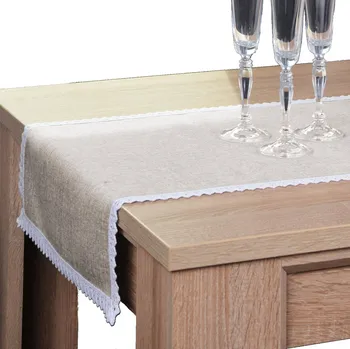 Obraz Běžec na stůl béžový 160 x 40 cm