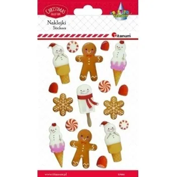 samolepka VÁNOČNÍ NÁLEPKY SLADKOSTI TITANUM 383624