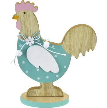 Obraz Velikonoční figurka, dřevěná slepice, 17 cm