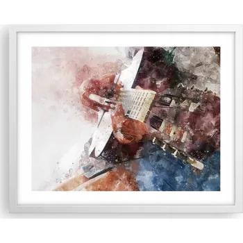 Obraz Obraz plakát na zeď v bílém rámu 50x40 abstrakce foto do obýváku