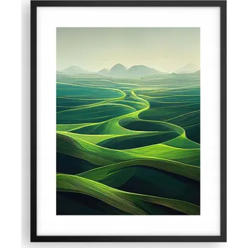 Obraz Obraz plakát na zeď v černém rámu 40x50 krajina plakáty do obývacího pokoje