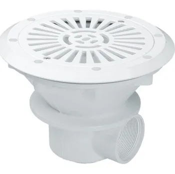 Podlahová výpusť VA, pro fólii, mosazné zástřiky M6