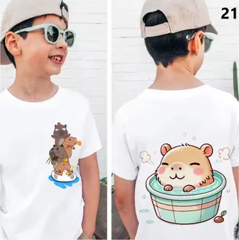 Dívčí tričko Dětské trendy tričko s motivem "Kapybara" - 13 různých potisků Motiv: 21, Velikost: 150 (8 let)