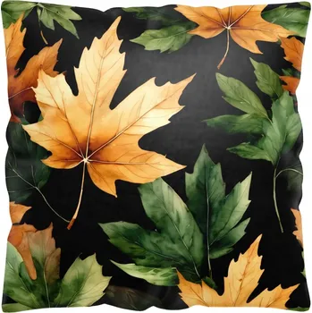 Polštář POVLEČENÍ NA POLŠTÁŘ 40x40 cm VELUR DEKORATIVNÍ SAMETOVÉ PODZIMNÍ