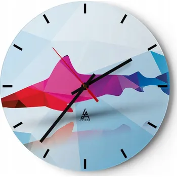 Hodiny Nástěnné hodiny do kuchyně 30x30 Zvířata Skleněné hodiny do obýváku Tiché