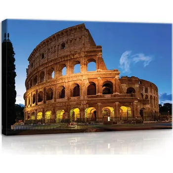 Obraz OBRAZ NA PLÁTNĚ CANVAS 60x40 ŘÍM KOLOSEUM POHLED