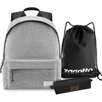 Školní batoh Sada 3v1: Školní batoh jednokomorový, pytlík na přezůvky, penál ZAGATTO
