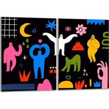 Kuchyňské prkénko Krájecí deska TMK ArtDeko sklo 2 ks