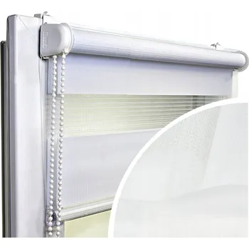 Roleta VOPPI ROLETA DEN A NOC 35x230 CM BÍLÁ