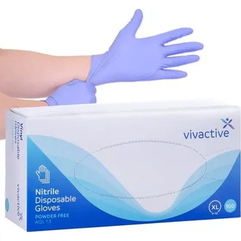 Vyšetřovací rukavice Marcons Rukavice vinyl-jednoraz.vel.9L,čiré, bez pudru 100ks