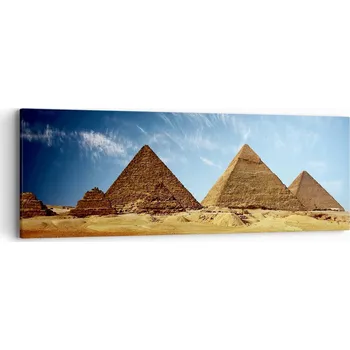 Obraz Obraz na plátně do obýváku ložnice 90x30 pyramidy foto obrazy na zeď