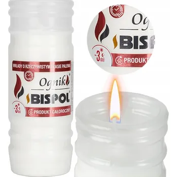 Svíčka BISPOL - Svíčka do lampy, olejová náplň Ognik WP3 - 24 ks