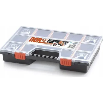 Uzavřený organizér na nářadí Prosperplast s 10 přihrádkami