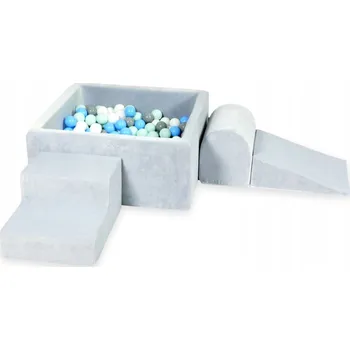 Dětské hřiště Pěnové dětské hřiště s čtvercovým bazénkem šedé