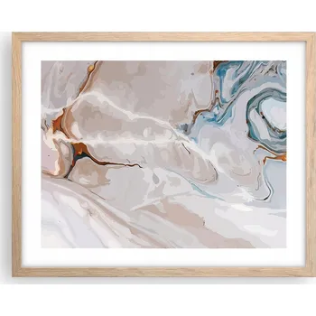 Obraz Obraz plakát na zeď v rámu světlý dub 50x40 abstrakce foto do obýváku
