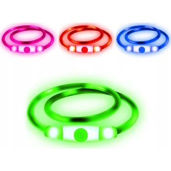 Obojek pro psa Svítící silikonový obojek pro psa Easing, vel. L