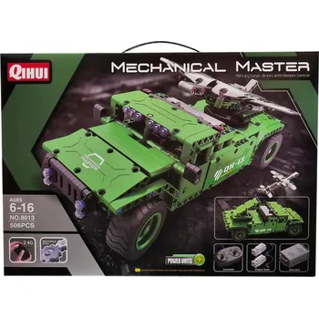 ostatní stavebnice STAVEBNICE JEEP VOJENSKÝ OVLÁDANÝ NA DÁLKU 506 DÍLŮ