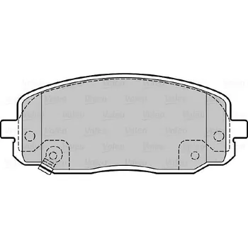 Brzdová destička VALEO Brzdové destičky 598707