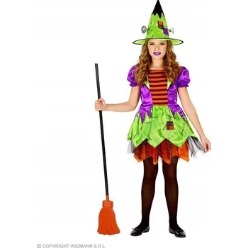 Karnevalový kostým KOSTÝM KOSTÝM ORANŽOVÁ ČARODĚJNICE 116