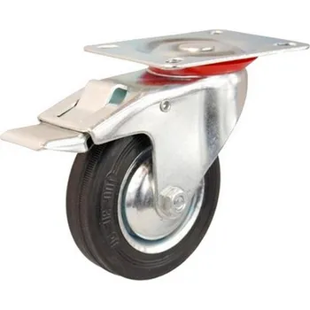 Pojezdové kolečko OTOČNÉ KOLEČKO S BRZDOU 80mm KOLEČKA PRO VOZÍK kolečko kolečka