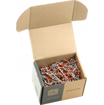 Nýt Trhací nýty Al/Ocel 4x10 hnědé RAL 8004 500ks