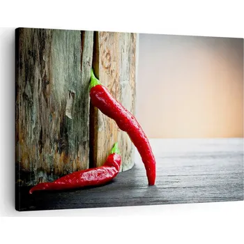 Obraz Obraz na plátně do obýváku ložnice 70x50 paprika foto obrazy na zeď